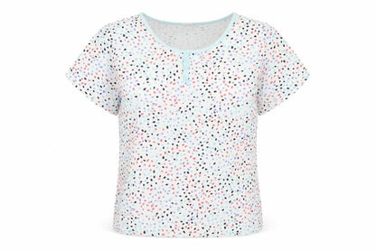 Womens UK Size L Damart Multicoloured Basic T-Shirt