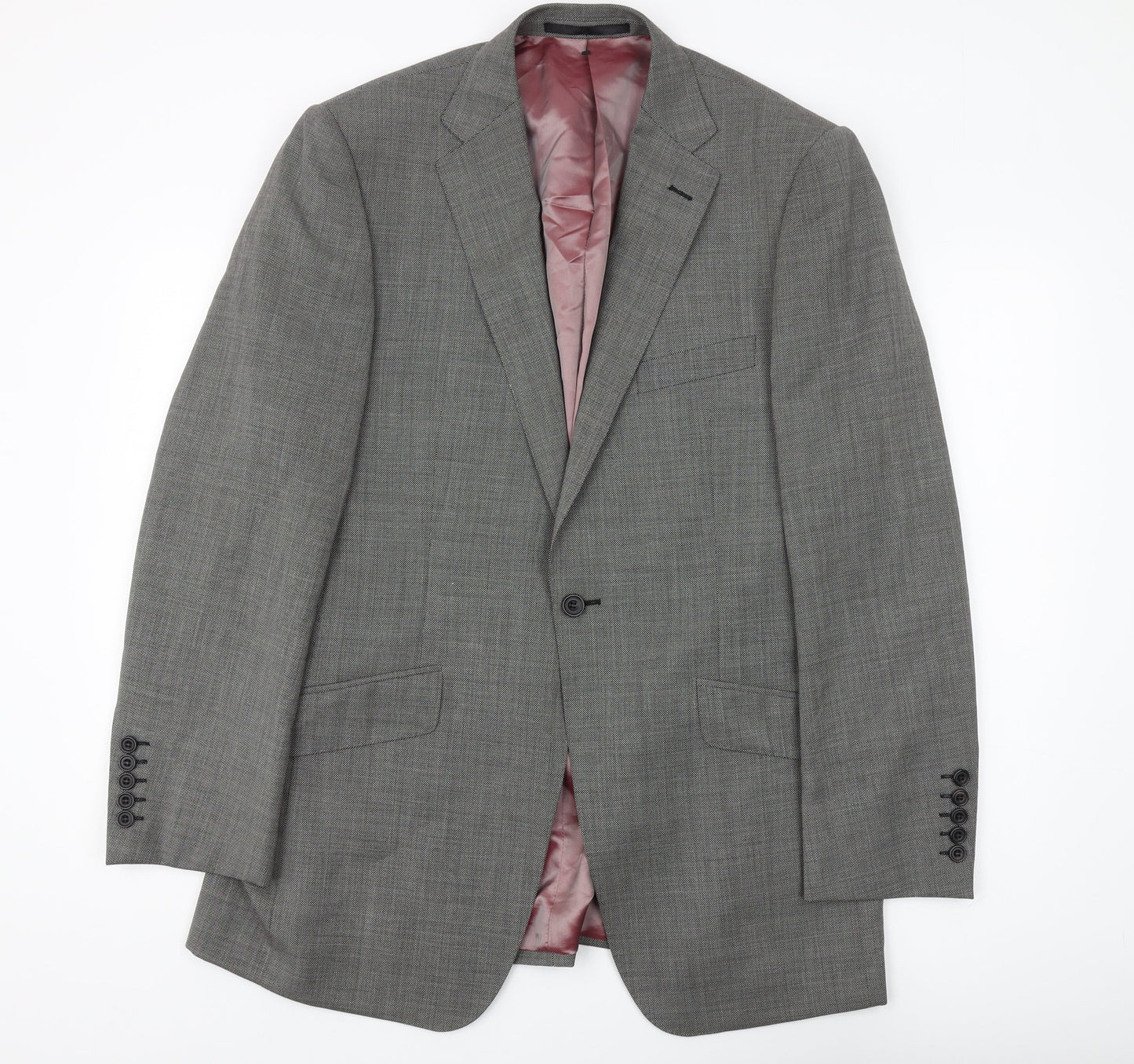Mens UK Size 40 Marks and Spencer Regular Grey Suit Jacket