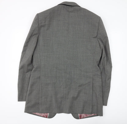 Mens UK Size 40 Marks and Spencer Regular Grey Suit Jacket