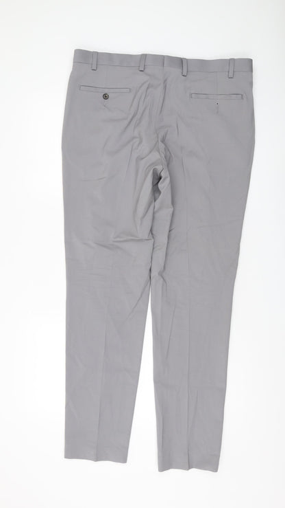 Marks & Spencer Grey Dress Trousers for Men, Size 36