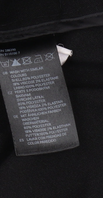 Divided Women Black Blazer Size 8 Single-Breasted