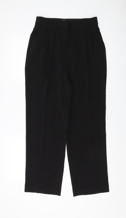 Womens UK Size 10 H&M Regular Fit Dress Pants Black Trousers