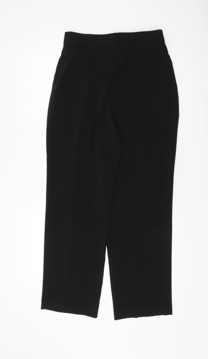 Womens UK Size 10 H&M Regular Fit Dress Pants Black Trousers