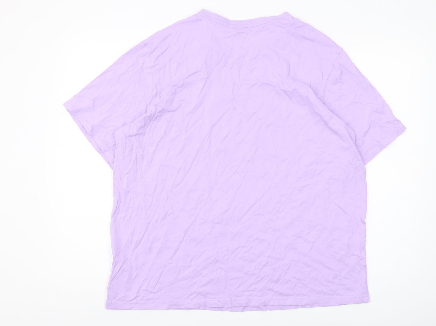 Puma Unisex Purple Crew Neck T-Shirt Size 18