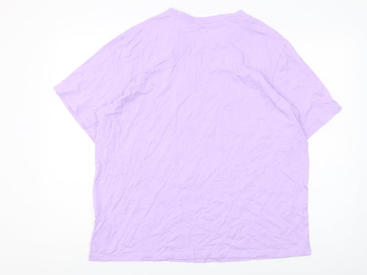 Puma Unisex Purple Crew Neck T-Shirt Size 18