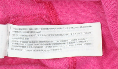 Hollister Women's Pink Pullover Sweatshirt, Small, Logo