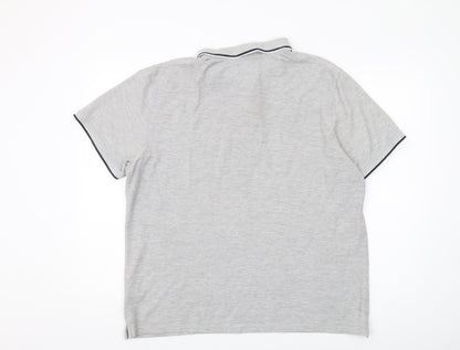 Red Herring Men's Grey XL Slim Fit Polo Shirt