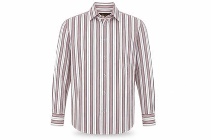 Next Men's Multicoloured Striped Slim Fit Shirt