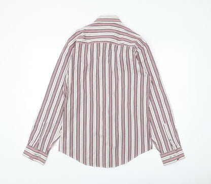 Next Men's Multicoloured Striped Slim Fit Shirt