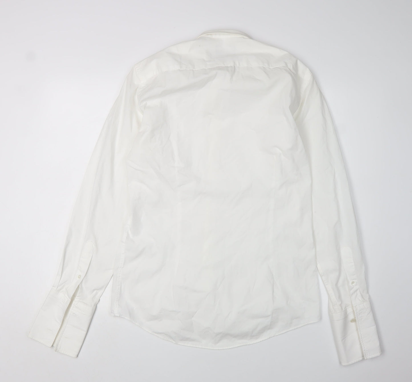 Mens UK Collar Size 39 Moss 1851 Smart White  Dress Shirt