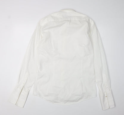 Mens UK Collar Size 39 Moss 1851 Smart White  Dress Shirt