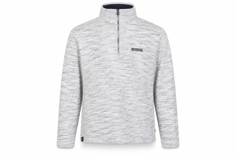 Mens UK Size L Regatta Grey 1/4 Zip Sweatshirt