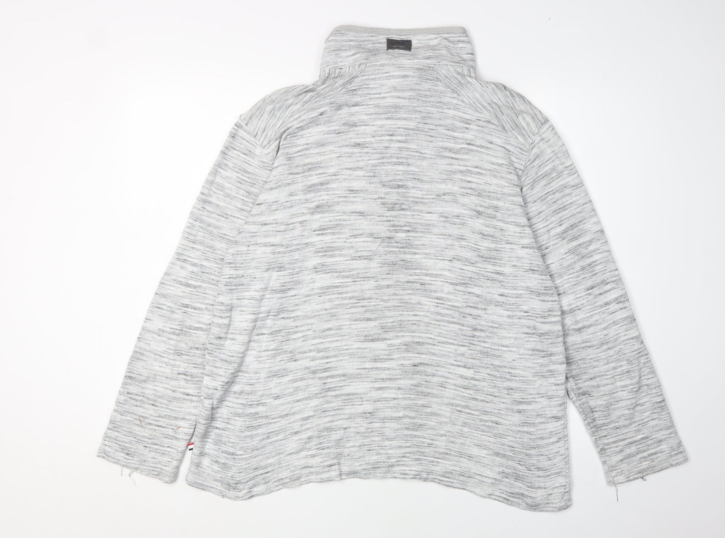 Mens UK Size L Regatta Grey 1/4 Zip Sweatshirt