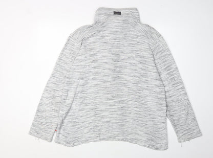 Mens UK Size L Regatta Grey 1/4 Zip Sweatshirt