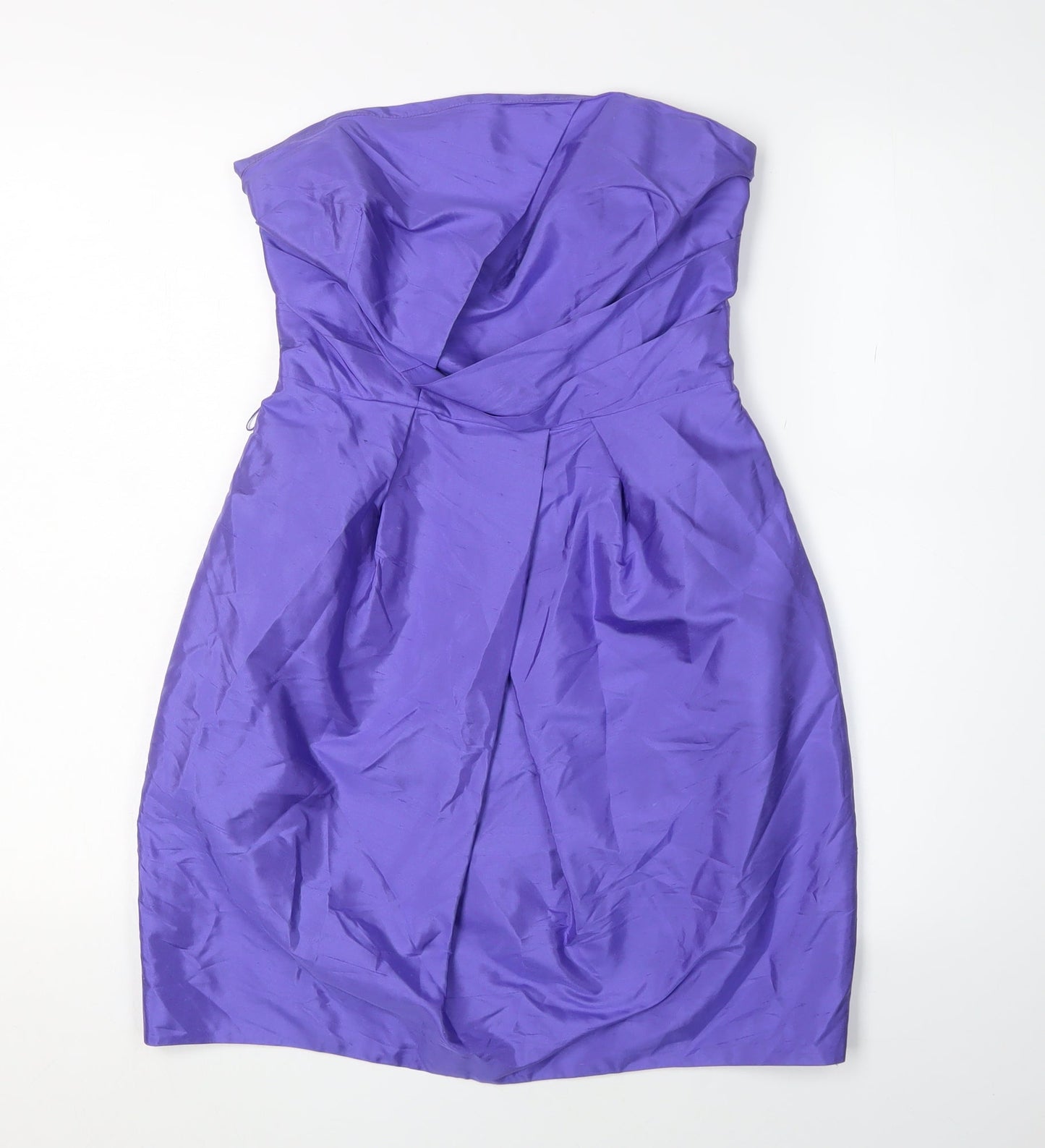 Belle by Oasis Women's Purple Silk Pencil Dress Size 12