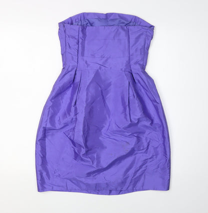 Belle by Oasis Women's Purple Silk Pencil Dress Size 12