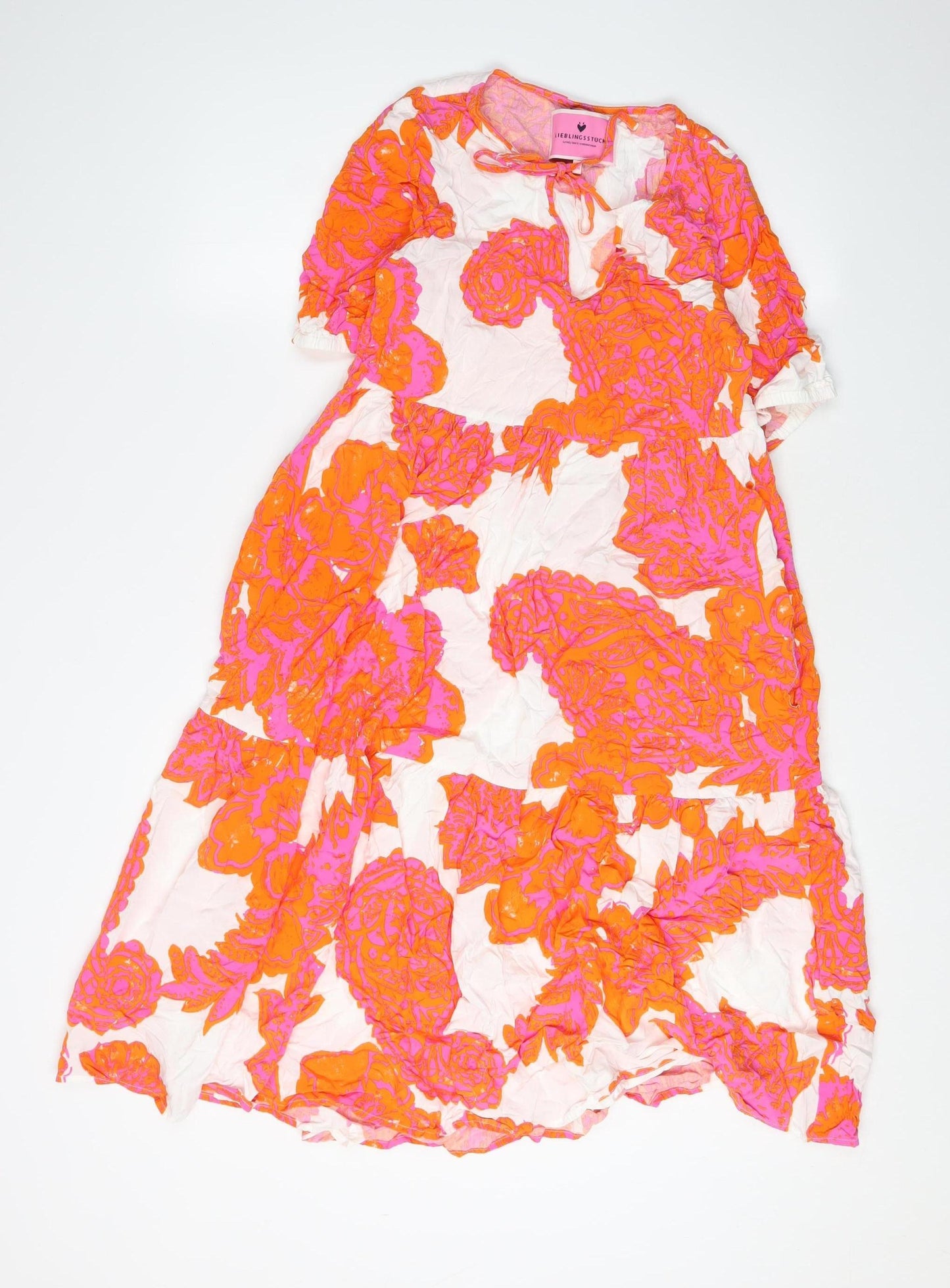 Lieblingsstuck Women's Multicoloured Floral Kaftan Dress