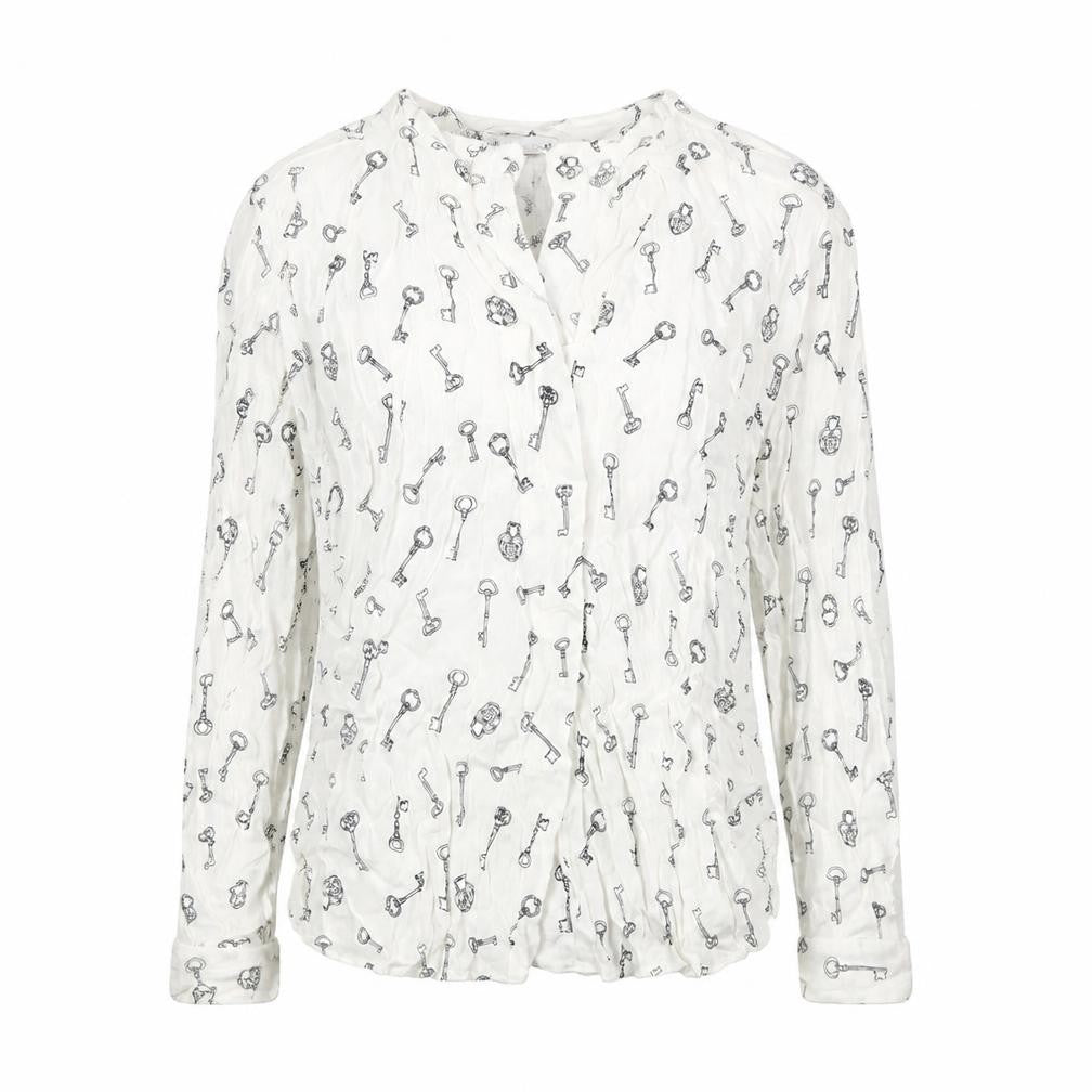 Womens UK Size 10 Warehouse White Basic Blouse