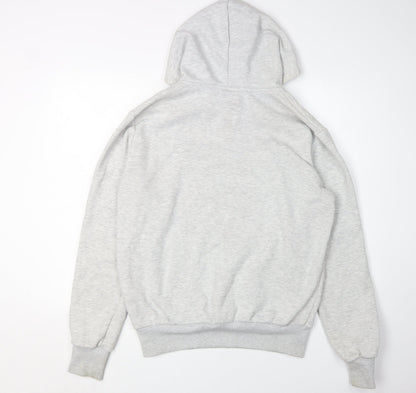 Paris Men's Grey Pullover Hoodie - M, Logo, Graphic