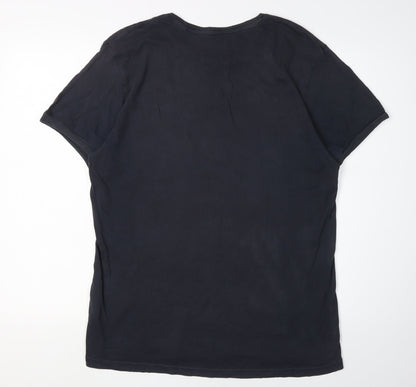 Mens UK Size L Firetrap Black  T-Shirt