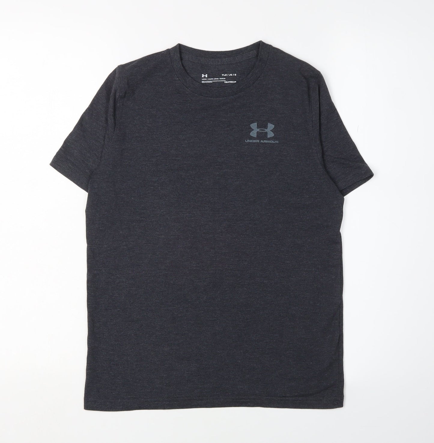 Under Armour Boys Black Relaxed Fit T-Shirt