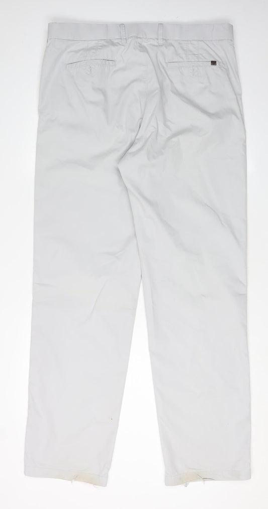 Marks and Spencer Men's Grey L Chino Trousers