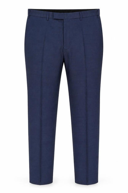 Mens UK Size 38 Marks and Spencer Slim Fit Dress Pants Blue Trousers