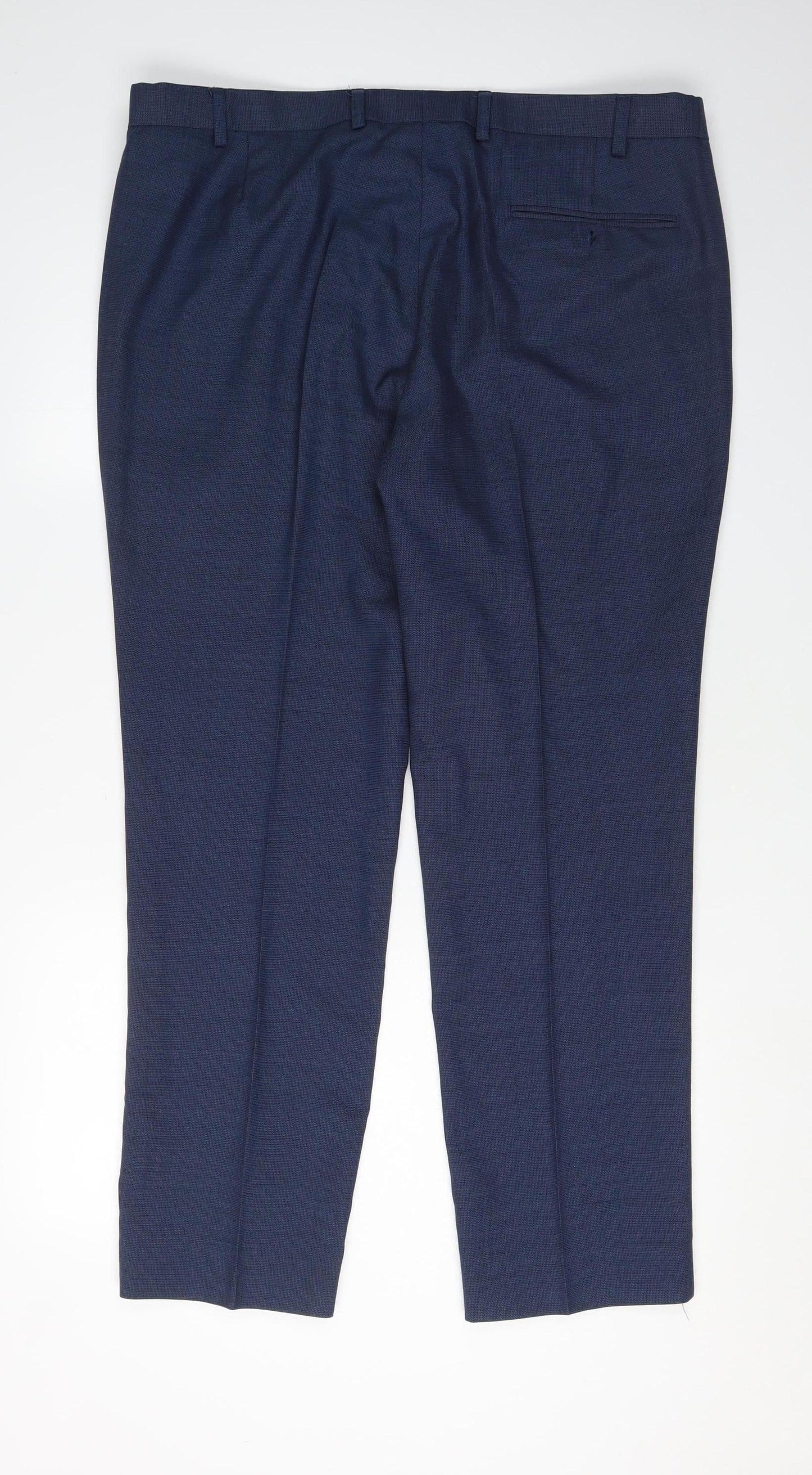 Marks and Spencer Men's Blue Slim Dress Pants