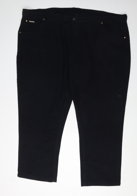 Peter Christian Men's Black Chino Trousers Size 52