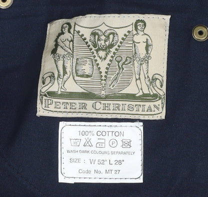 Peter Christian Men's Black Chino Trousers Size 52