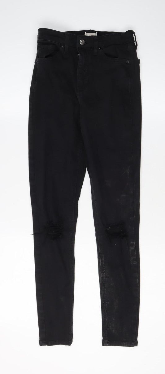 Topshop Women's Black Skinny Jeans Size 26