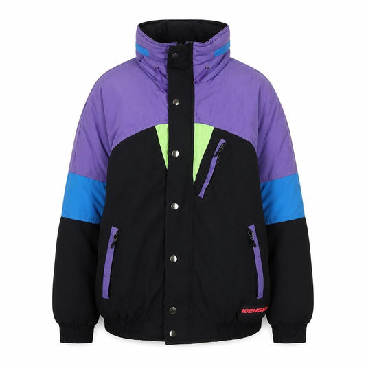 Wengen Women's Multicoloured Retro Puffer Jacket Size 6