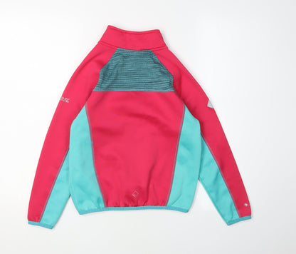 Regatta Girls Pink Blue Soft Shell Jacket 9-10 Years