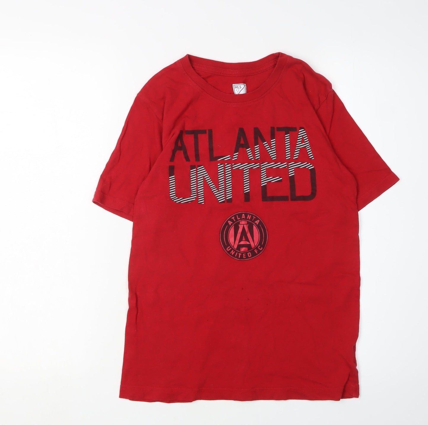MLS Boys Red T-Shirt, Size L, Sports Graphic Print