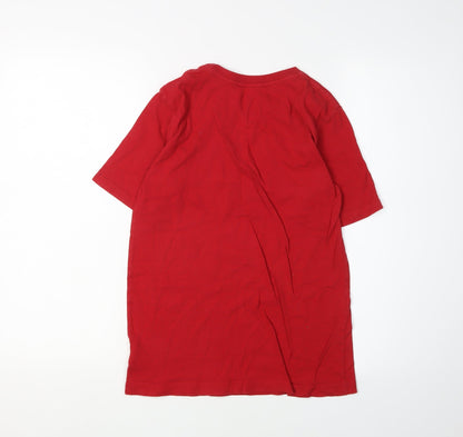 MLS Boys Red T-Shirt, Size L, Sports Graphic Print