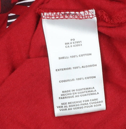MLS Boys Red T-Shirt, Size L, Sports Graphic Print