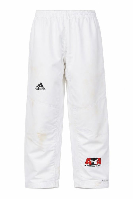 Adidas Unisex Kids White Jogger Martial Arts Trousers 16 Years