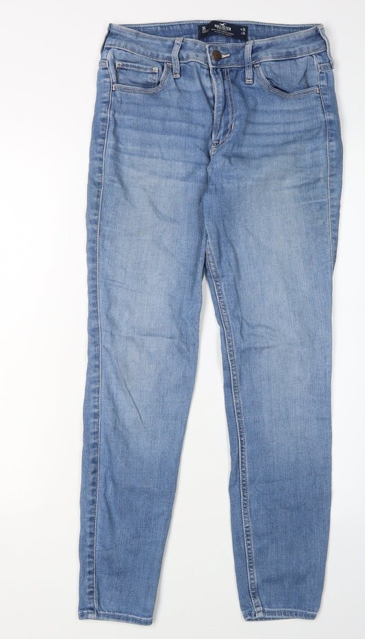 Hollister Women's Blue High-Rise Skinny Jeans