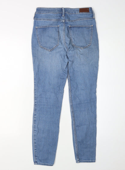 Hollister Women's Blue High-Rise Skinny Jeans