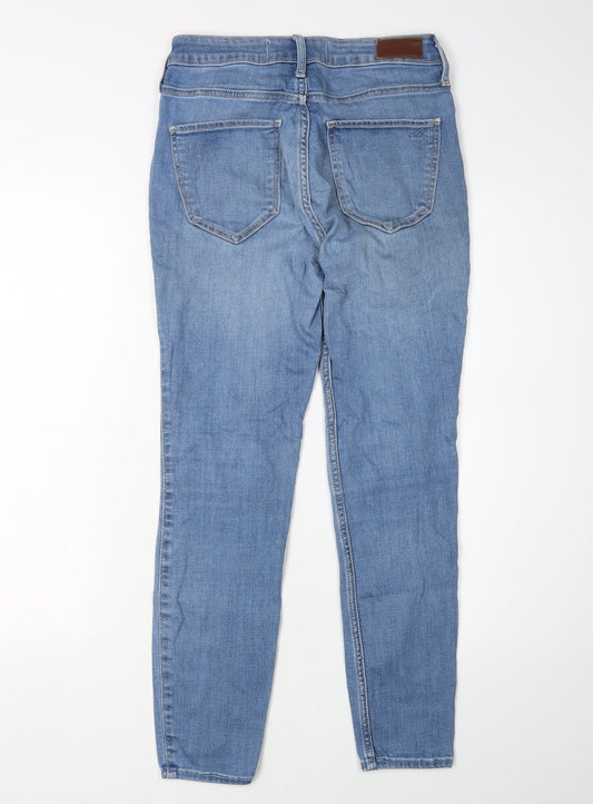 Hollister Women's Blue High-Rise Skinny Jeans