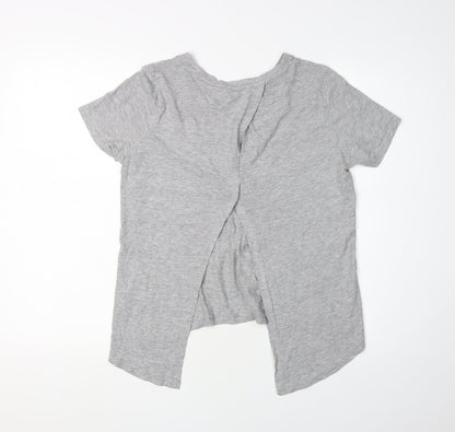 Golddigga Women's Grey T-Shirt Size 8 Animal Print