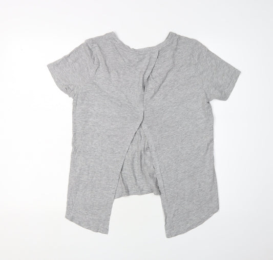 Golddigga Women's Grey T-Shirt Size 8 Animal Print