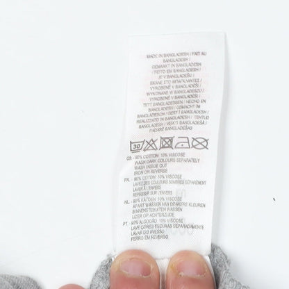 Golddigga Women's Grey T-Shirt Size 8 Animal Print