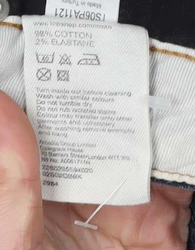 Topshop Women's Blue Skinny Jeans Size 8