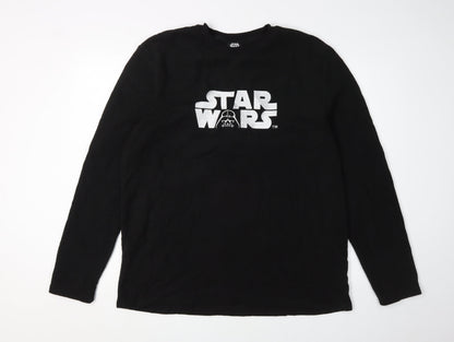 Star Wars Men's Black XL Logo Pyjama Top