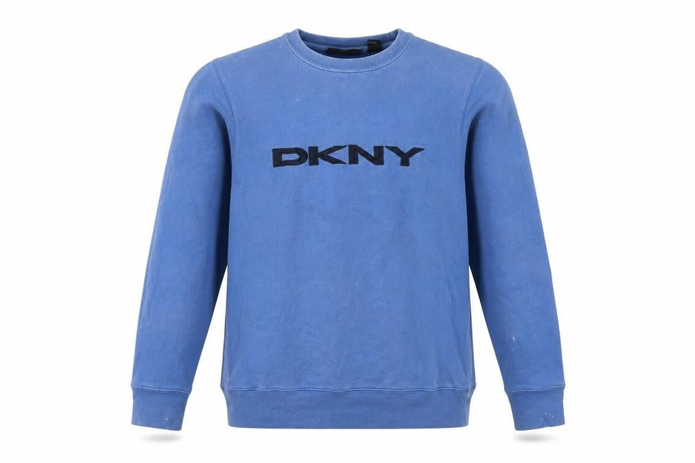 Mens UK Size S DKNY Blue Pullover Sweatshirt