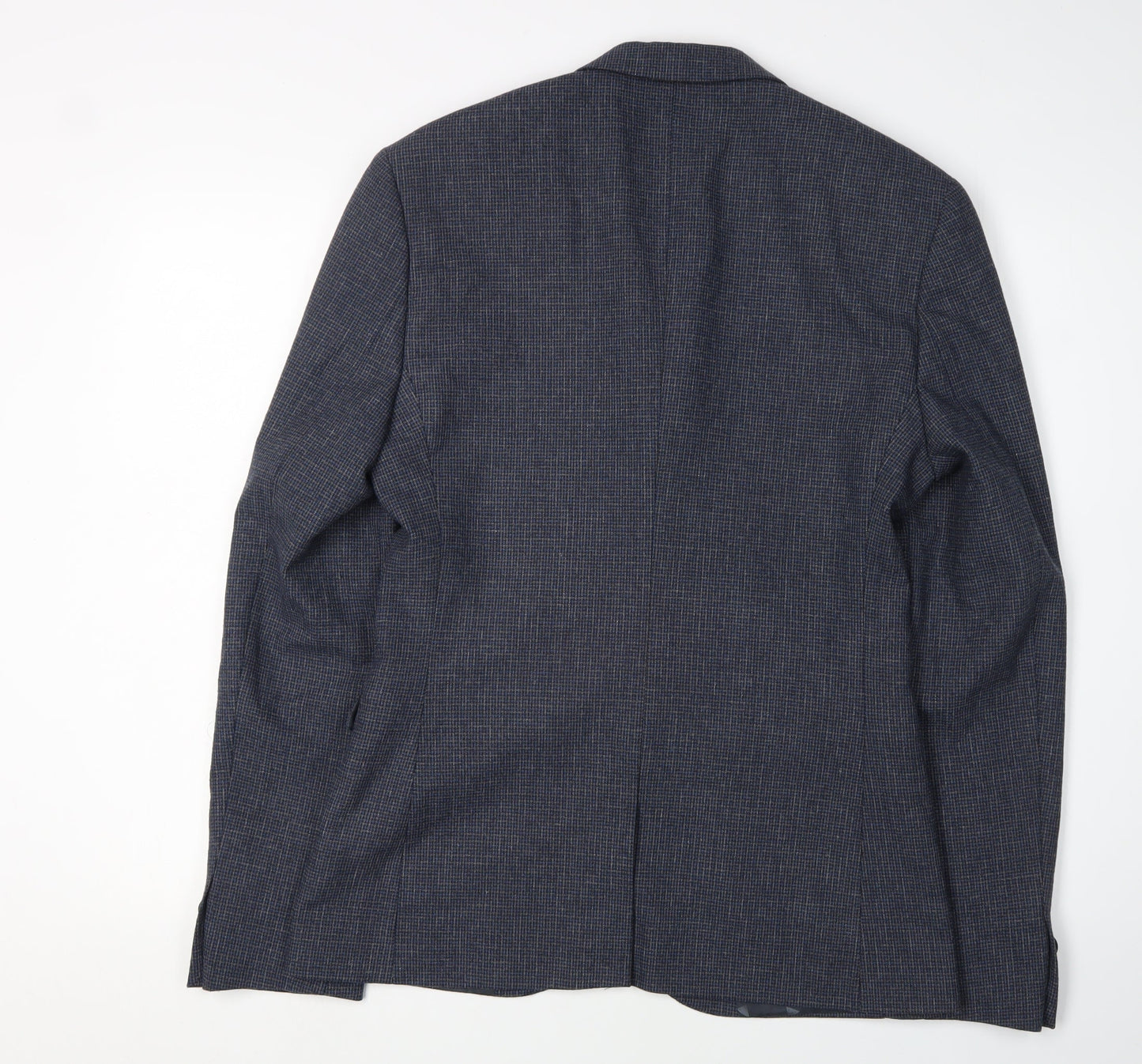 ASOS Men's Blue Check Slim Fit Blazer, Size 38