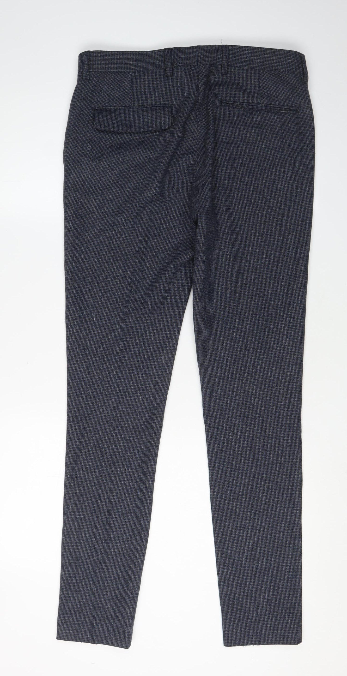 Mens UK Size 36 ASOS Slim Fit Dress Pants Blue Trousers