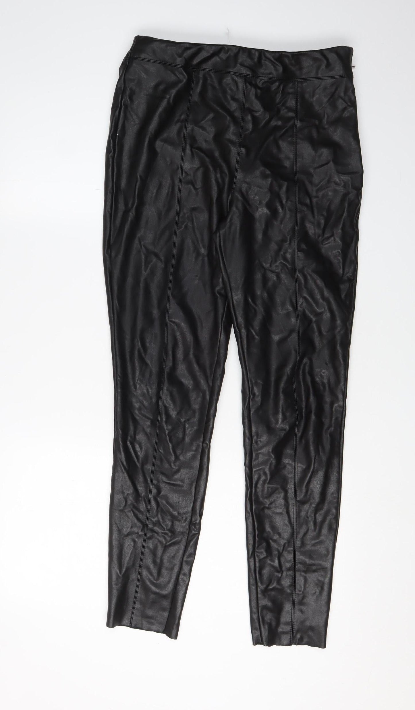 Womens UK Size 12 Topshop Slim Fit Jegging Black Trousers