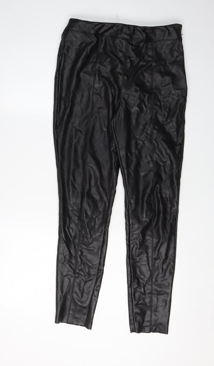 Womens UK Size 12 Topshop Slim Fit Jegging Black Trousers